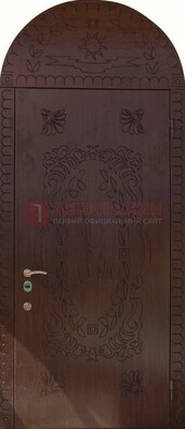 Железная арочная дверь с рисунком ДА-1 для аптеки в Павловском Посаде