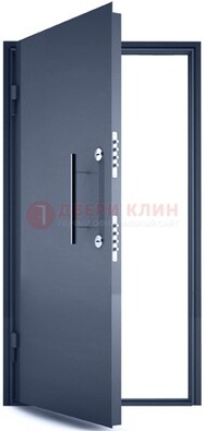 Черная металлическая бронированная дверь ДБ-1 в Павловском Посаде