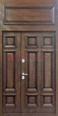 Классическая входная дверь с верхней фрамугой ДФГ-15 в Павловском Посаде