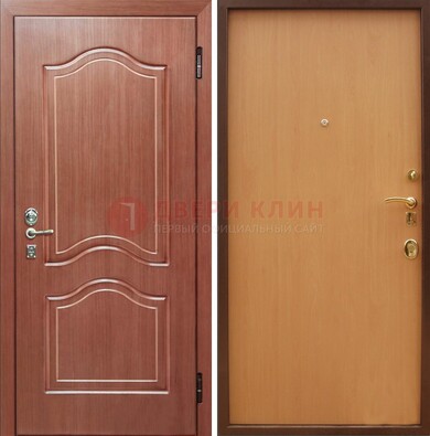 Входная дверь отделанная МДФ и ламинатом внутри ДМ-159 в Павловском Посаде