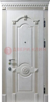Белая дверь с МДФ ДМ-525 в Павловском Посаде