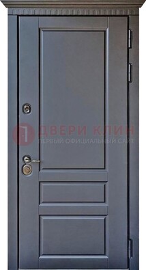 Тёмная входная дверь для коттеджа с МДФ ДМ-528 в Павловском Посаде