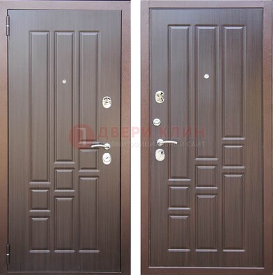 Теплая металлическая дверь с МДФ с двух сторон ДМ-80 в Химках