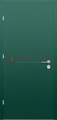 Зеленая стальная дверь с нитроэмалью ДН-6 в Павловском Посаде