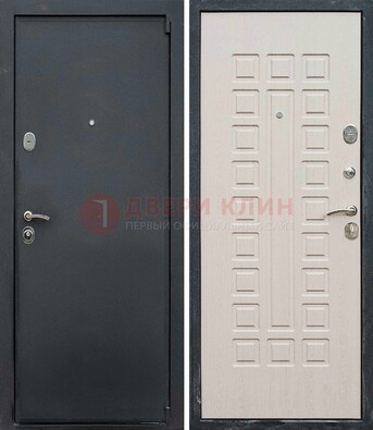 Черная металлическая дверь с порошковым покрытием ДП-101 В Ижевске