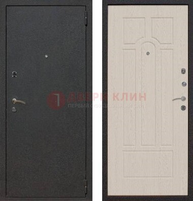 Серая входная дверь с порошковым покрытием МДФ внутри ДП-129 в Павловском Посаде