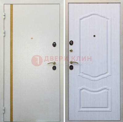 Белая входная дверь с порошковым напылением ДП-136 в Павловском Посаде