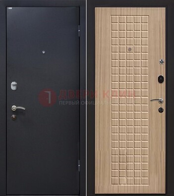 Черная металлическая дверь с порошковым покрытием ДП-157 в Павловском Посаде