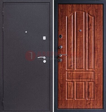 Темная стальная дверь с порошковым напылением ДП-188 в Саранске