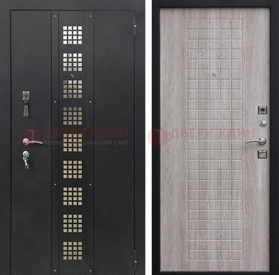 Железная дверь с порошковым покрытием Медный антик/Капучино  ДП-233 в Павловском Посаде