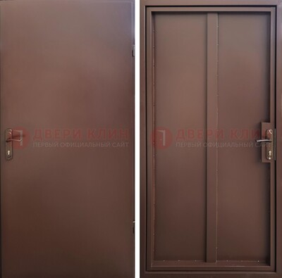 Железная дверь с порошковым покрытием медный антик с двух сторон ДП-253 в Павловском Посаде