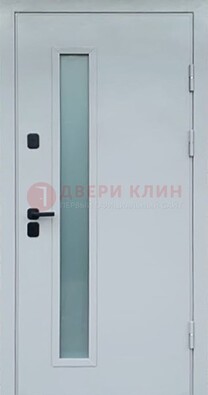 Светлая железная дверь с порошковым напылением ДП-303 в Павловском Посаде