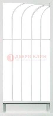 Белая металлическая решетчатая дверь ДР-17 в Павловском Посаде