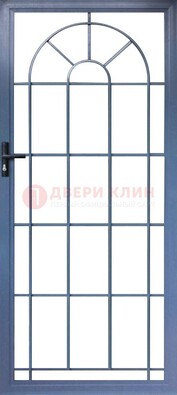 Синяя металлическая решетчатая дверь ДР-28 в Павловском Посаде