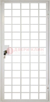 Белая металлическая решетчатая дверь ДР-2 в Павловском Посаде