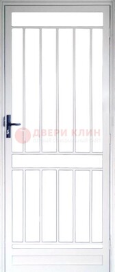 Железная решетчатая дверь белая ДР-32 в Павловском Посаде