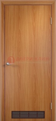 Светлая техническая дверь с вентиляционной решеткой ДТ-1 в Павловском Посаде
