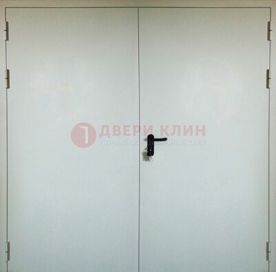 Белая металлическая техническая дверь ДТ-8 в Павловском Посаде