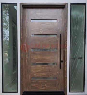 Железная дверь с виноритом и фрамугами ДВТ-189 в Павловском Посаде