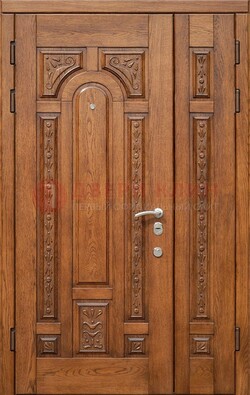 Полуторная железная дверь винорит для дома ДВТ-252 в Павловском Посаде