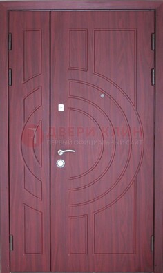 Красная железная дверь с виноритом ДВТ-3 в Павловском Посаде