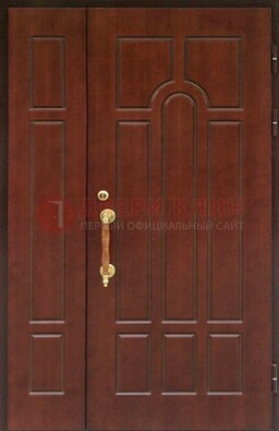 Стальная полуторная дверь для частного дома ПЛ-13 в Павловском Посаде